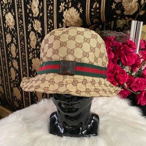 Authentic Gucci Monogram Bucket Hat